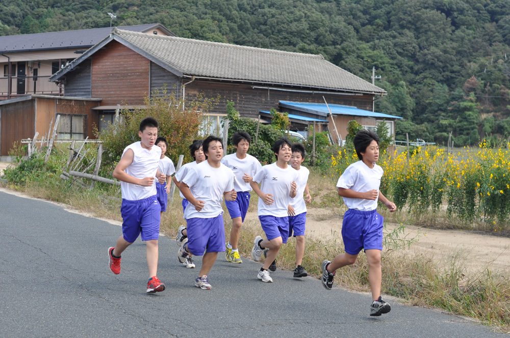 橘小・中学校マラソン大会
