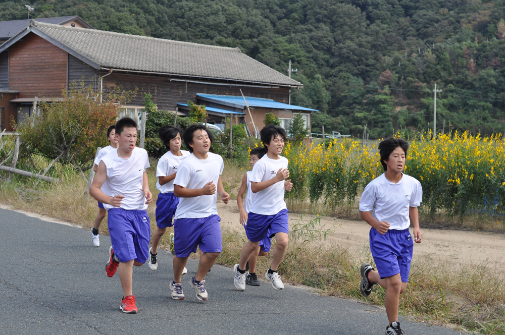橘小・中学校マラソン大会
