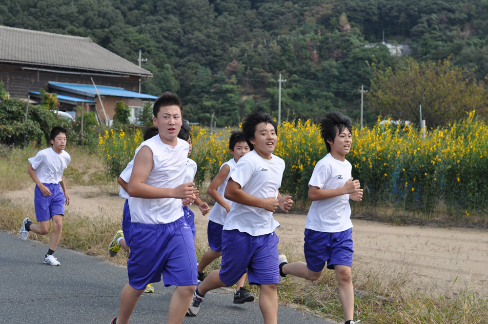 橘小・中学校マラソン大会